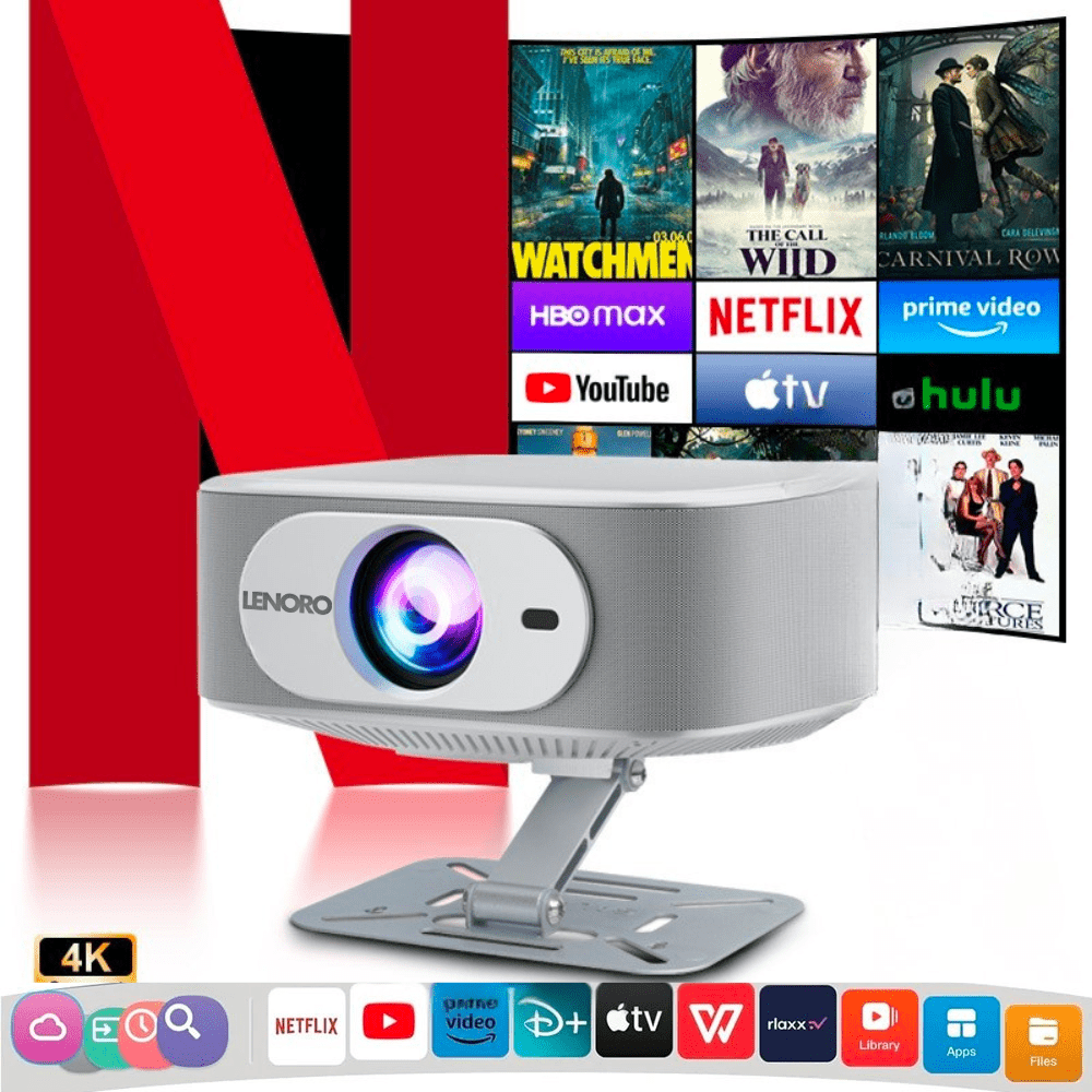 Projecteur Lenoro VMAX 4K avec trépied intégré - Lenoro FR