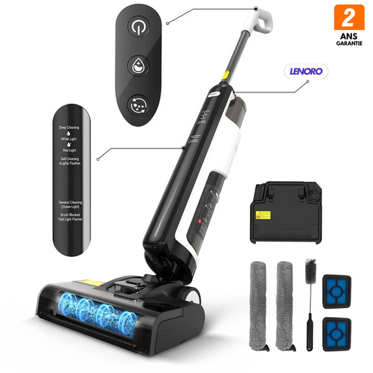 LENORO W12 PRO - Aspirateur lavant auto-nettoyant