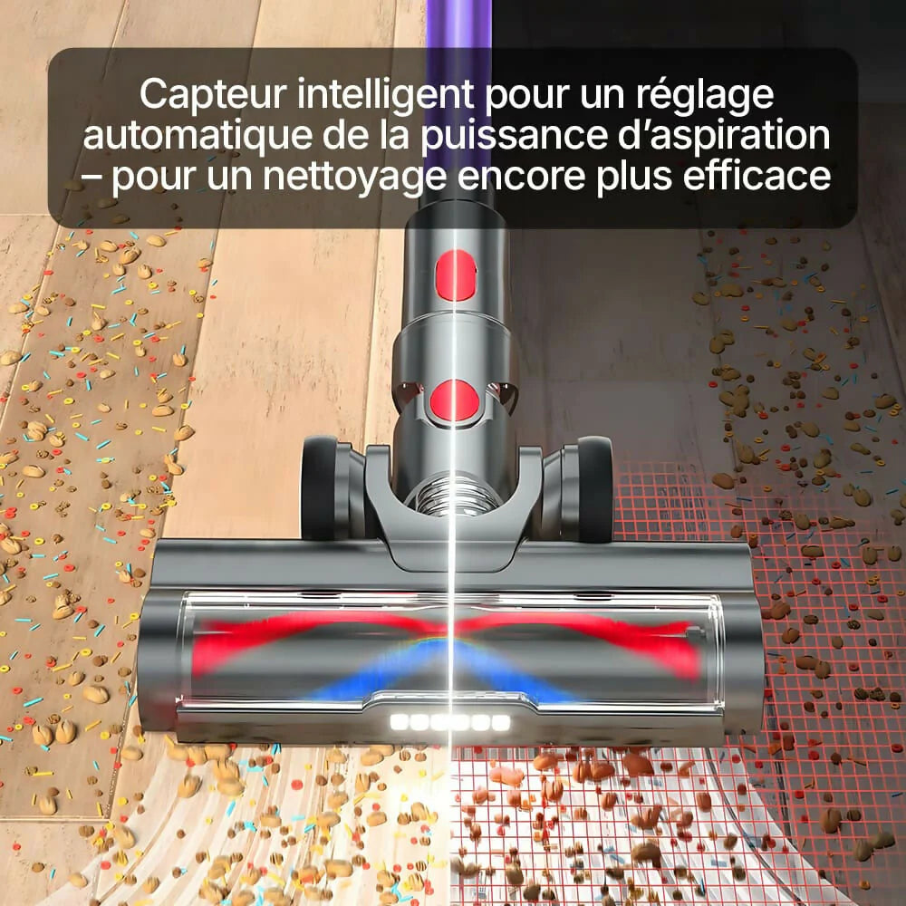 Aspirateur balai V9 Pro – Moteur ultra-puissant 100 000 tr/min pour une performance exceptionnelle