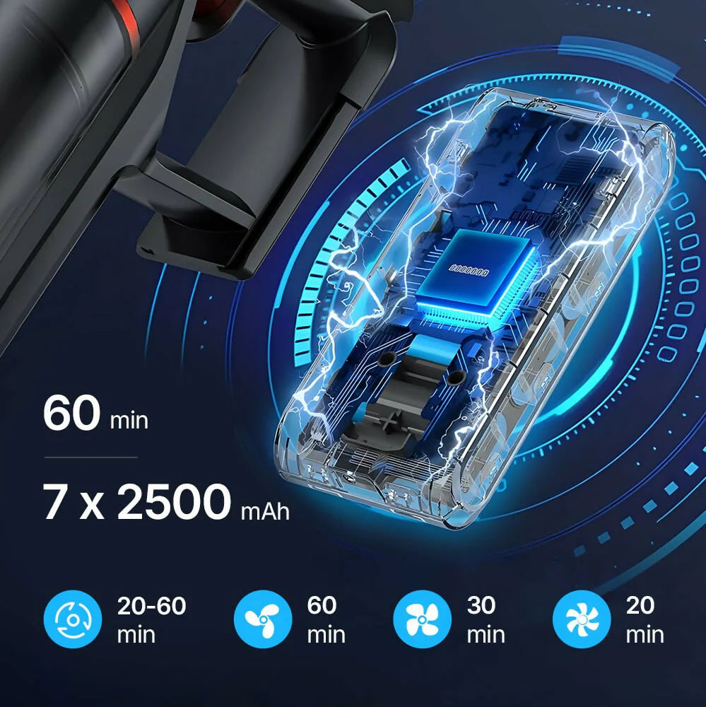 Aspirateur balai V9 Pro – Moteur ultra-puissant 100 000 tr/min pour une performance exceptionnelle