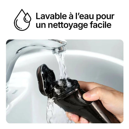 Rasoir électrique V1Pro – Lames 4D ultra-précises et tondeuse intégrée pour un rasage net et confortable